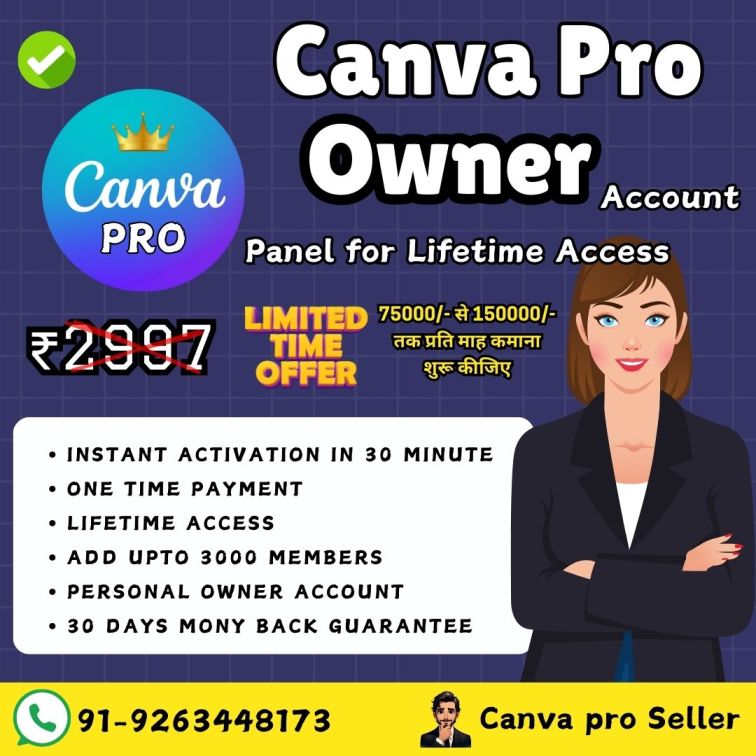 canva owner account for Lifetime