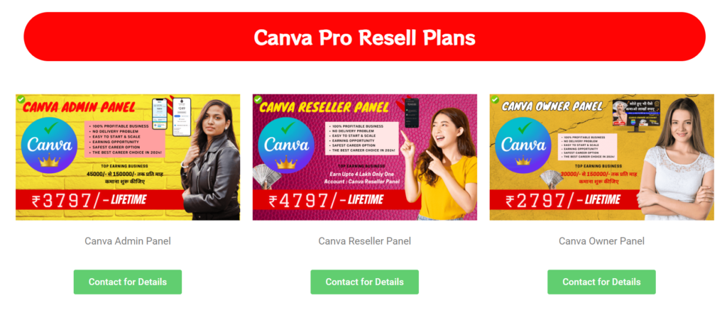 Canva Resell Account, Canva Admin Panel