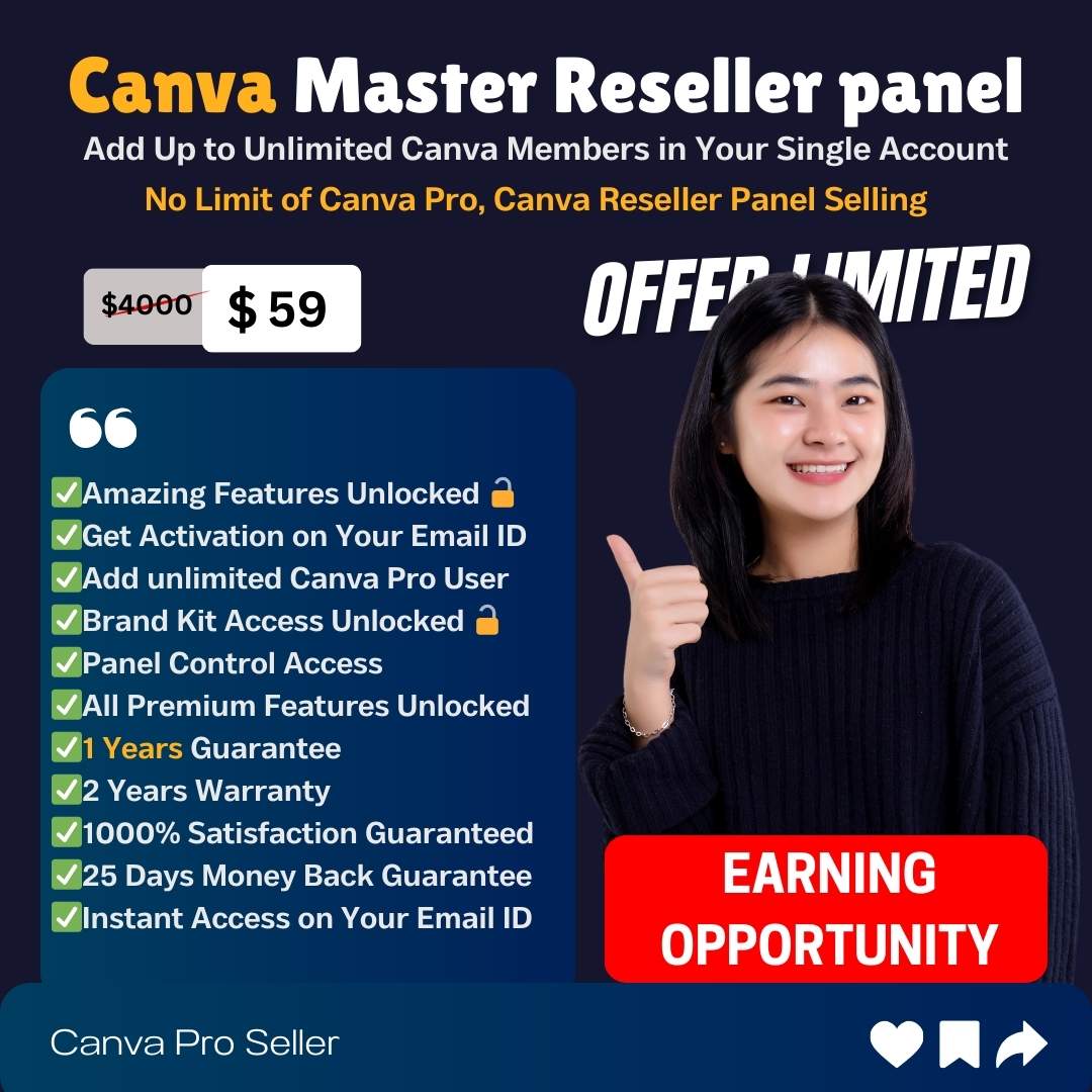 Canva Master Reseller panel