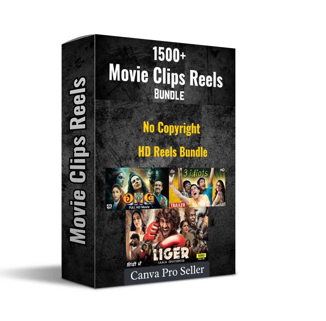 1500 Movie Clips Reels Bundle