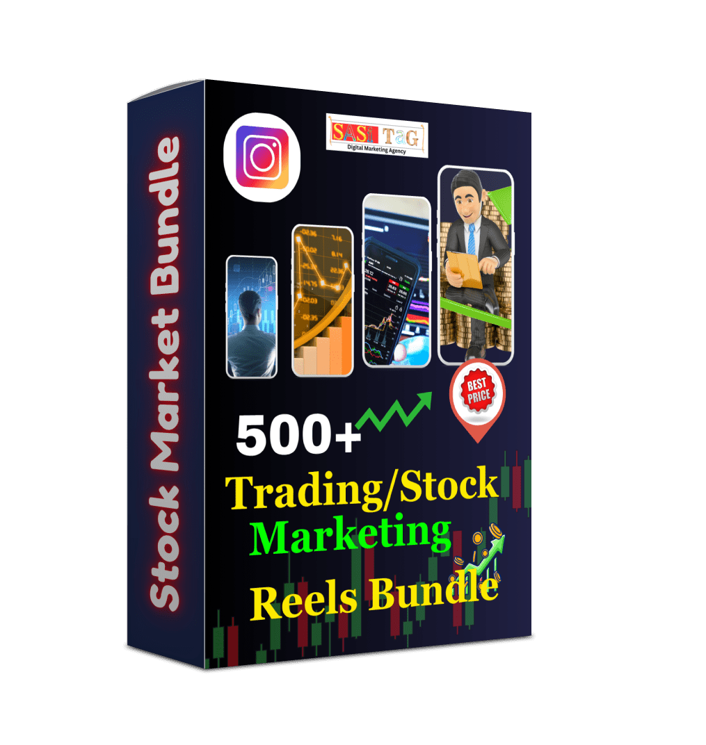 500 Stock market reels bundle free